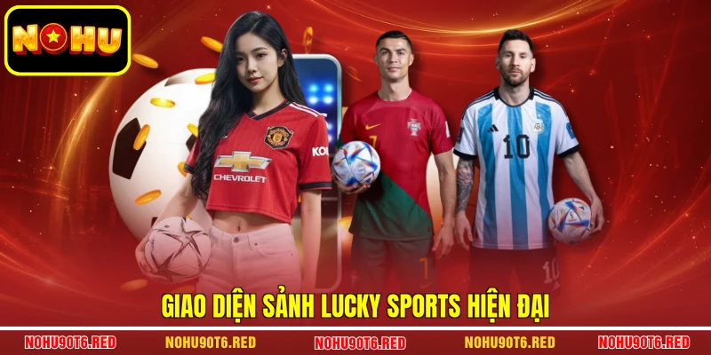 Giao diện sảnh Lucky Sports hiện đại